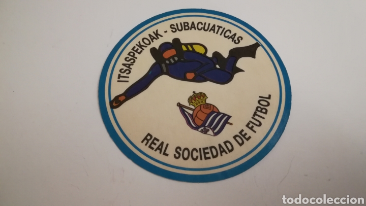 Pegatinas de colecci&oacute;n: PEGATINA STICKER REAL SOCIEDAD ITSASPEKOAK SUBACUATICAS