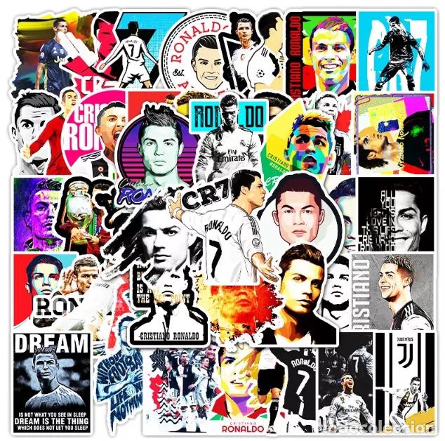 Pegatinas de colecci&oacute;n: CRISTIANO RONALDO 50 PEGATINAS DIFERENTES