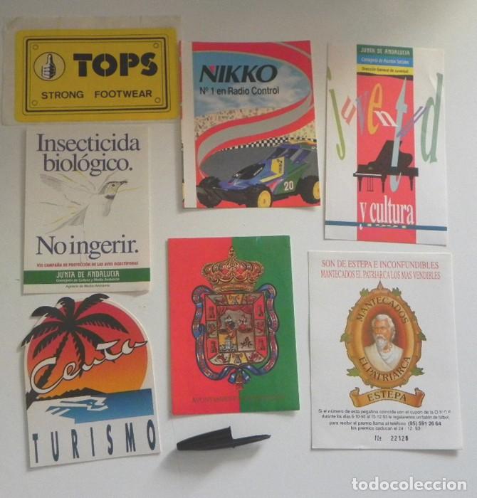 Pegatinas de colecci&oacute;n: LOTE DE PEGATINAS PUBLICITARIAS ETC ESCUDO GRANADA TURISMO CEUTA NIKKO EL PATRIARCA TOPS PUBLICIDAD