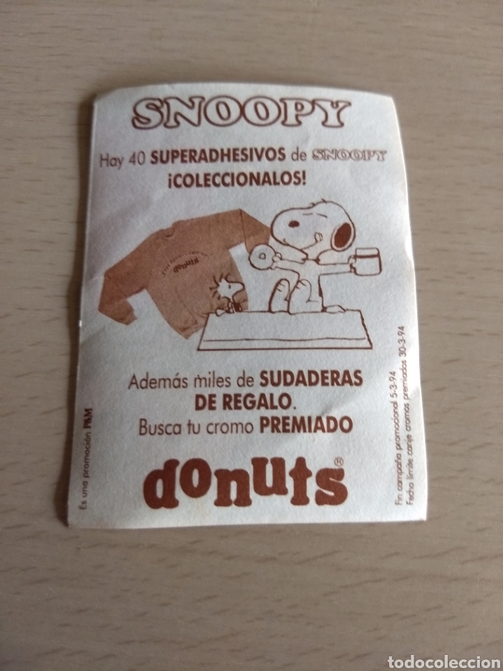 Pegatinas de colecci&oacute;n: Pegatina Snoopy Donuts - Foto 2