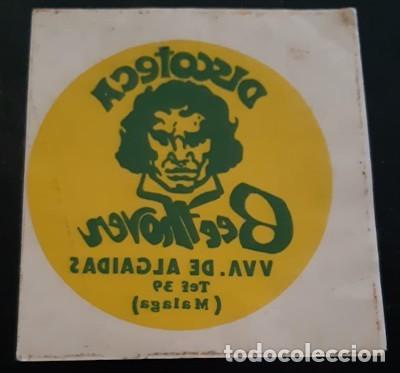 Pegatinas de colecci&oacute;n: PEGATINA DE DISCOTECA BEETHOVEN DE M&Aacute;LAGA