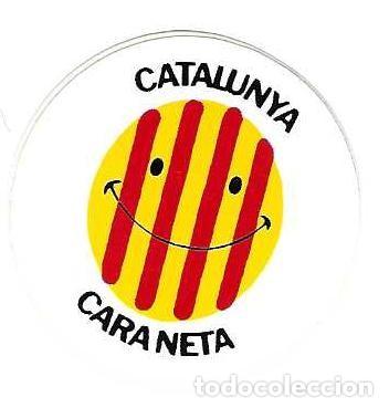 Pegatinas de colecci&oacute;n: Adhesivo. Catalunya, Cara neta. 24-412