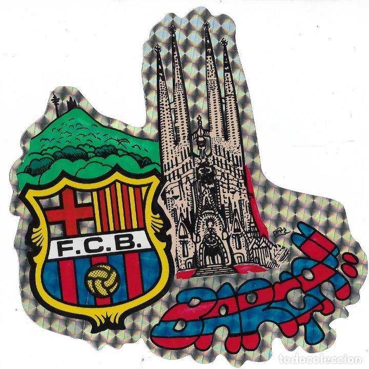 Pegatinas de colecci&oacute;n: pegatina metalizada adhesiva del BAR&Ccedil;A