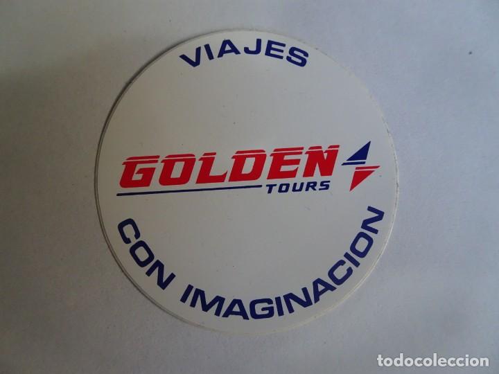 Pegatinas de colecci&oacute;n: PEGATINA ,VIAJES GOLDEN TOURS , VER FOTOS