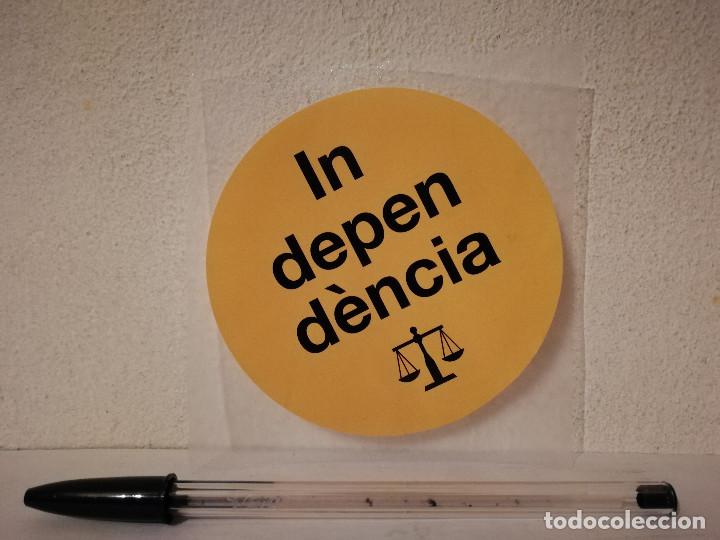 Pegatinas de colecci&oacute;n: PEGATINA ORIGINAL - JUSTICIA INDEPENDENCIA - CATALU&Ntilde;A - INDEPENDENTISMO - POLITICA