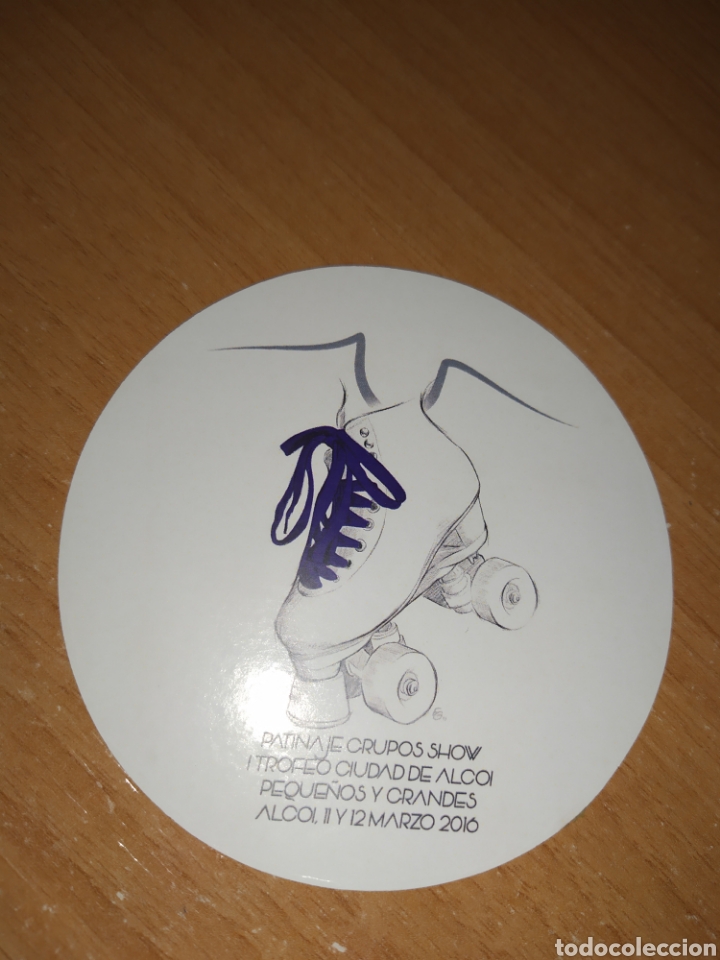 Pegatinas de colecci&oacute;n: Adhesivo I Trofeo Ciudad de Alcoi. Patinaje grupos show. 2016