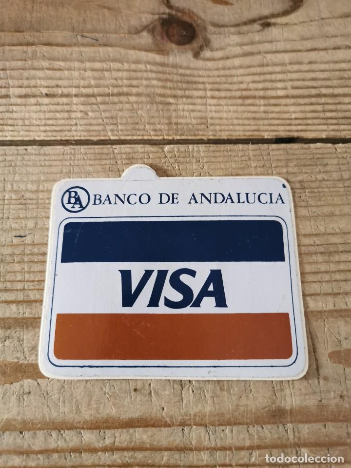 Pegatinas de colecci&oacute;n: ANTIGUA PEGATINA &rdquo;VISA BANCO DE ANDALUC&Iacute;A&rdquo;