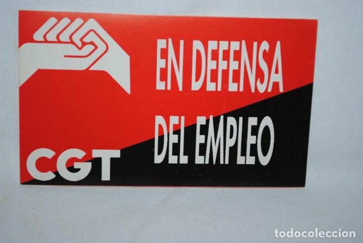 Pegatinas de colecci&oacute;n: C G T EN DEFENSA DEL EMPLEO - Foto 1
