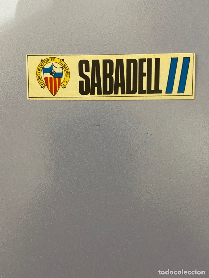 Collection stickers: Pegatina escudo Sabadell. Nunca pegada