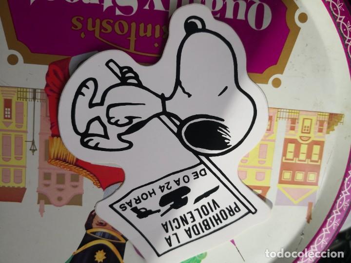 Pegatinas de colecci&oacute;n: Adhesivo PEGATINA DE SNOOPY ( PROHIBIDA LA VIOLENCIA DE 0 A 24 HORAS )