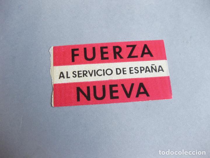 Pegatinas de colecci&oacute;n: PEGATINA DE FUERZA NUEVA - AL SERVICIO DE ESPA&Ntilde;A