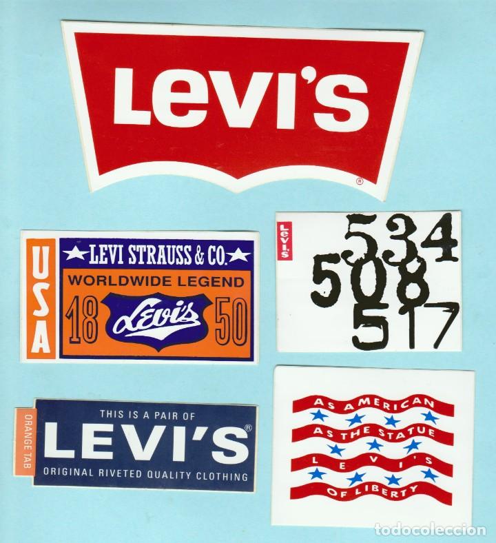 Pegatinas de colecci&oacute;n: LOTE PEGATINAS JEANS / VAQUEROS - LEVIS - Foto 1