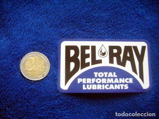 Pegatinas de colecci&oacute;n: PEGATINA BEL RAY LUBRICANTES MOTO RACING TUNING RALLYE STICKER