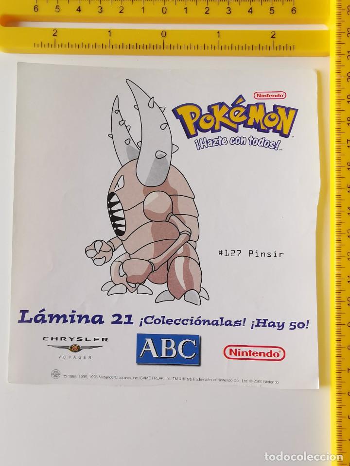 Sammlung von Aufklebern: PEGATINA CROMO VIDEOJUEGOS NINTENDO POKEMON EL PERIODICO ABC 21 PINSIR