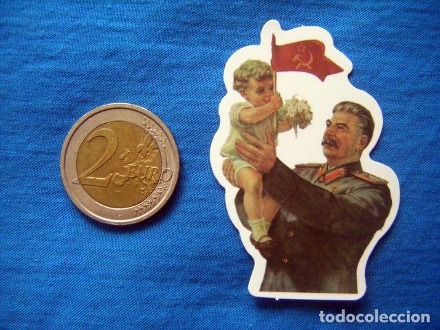 Pegatinas de colecci&oacute;n: PEGATINA STALIN CON BEBE HOZ MARTILLO ROJO URSS CCCP COMUNISMO COMUNISTA LIBERTAD