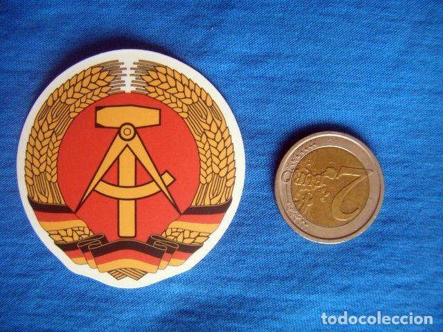 Autocollants de collection: PEGATINA REPUBLICA DEMOCRATICA ALEMANA RDA HOZ MARTILLO ROJO ICONOS URSS CCCP COMUNISMO COMUNISTA