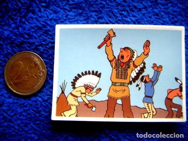 Autocollants de collection: PEGATINA TINTIN EN AMERICA IMAGEN MILU HERGE ED JUVENTUD CASTERMAN STICKER