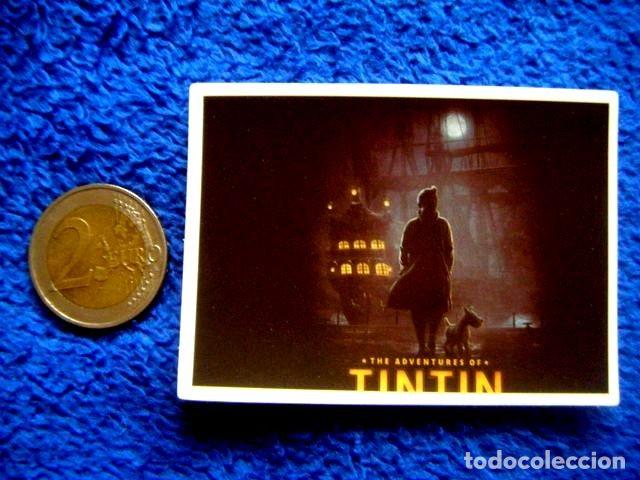 Autocollants de collection: PEGATINA AVENTURAS DE TINTIN SECRETO UNICORNIO FOTOGRAMA MILU HERGE ED JUVENTUD CASTERMAN STICKER