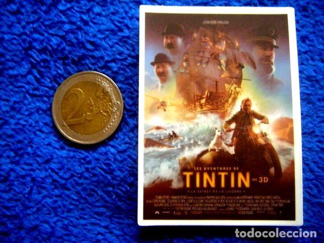 Collection stickers: PEGATINA AVENTURAS DE TINTIN SECRETO UNICORNIO FILM FOTOGRAMA MILU HERGE JUVENTUD CASTERMAN STICKER
