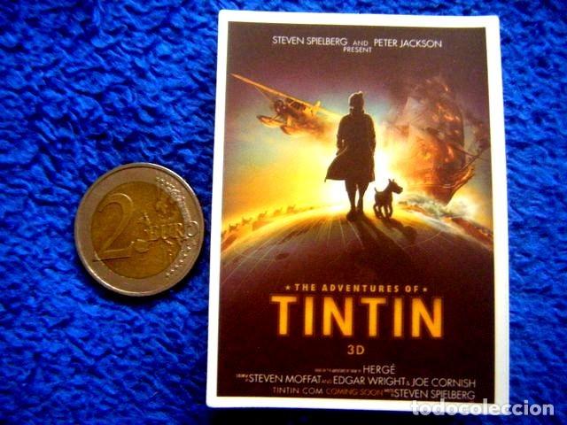 Collection stickers: PEGATINA AVENTURAS TINTIN SECRETO DEL UNICORNIO FILM FOTOGRAMA MILU HERGE JUVENTUD CASTERMAN STICKER