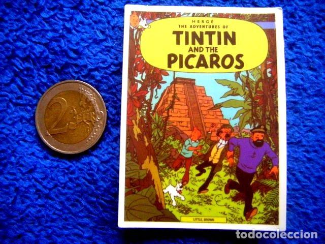 Collection stickers: PEGATINA TINTIN Y LOS PICAROS INGLES MILU HERGE JUVENTUD CASTERMAN STICKER