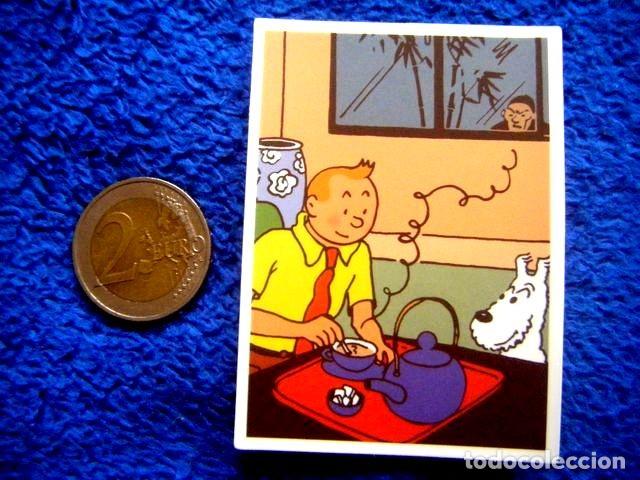 Collection stickers: PEGATINA TINTIN EL LOTO AZUL TE OPIO MILU HERGE JUVENTUD CASTERMAN STICKER