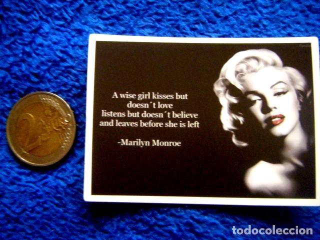 Collection stickers: PEGATINA MARILYN MONROE CITA KISSES NORMA JEAN STICKER PELICULA