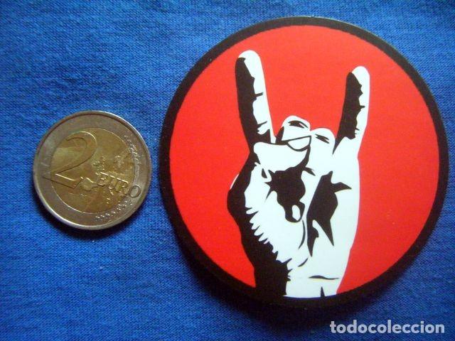 Autocollants de collection: PEGATINA SIGNO CUERNOS ROJO MUSICA ROCK AND ROLL PUNK HEAVY HARD STICKER
