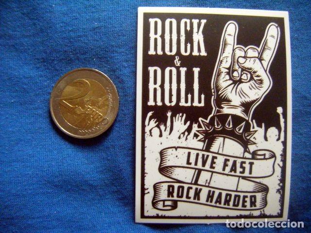 Autocollants de collection: PEGATINA SIGNO CUERNOS LIVE FAST ROCK HARDER MUSICA ROCK AND ROLL PUNK HEAVY HARD STICKER