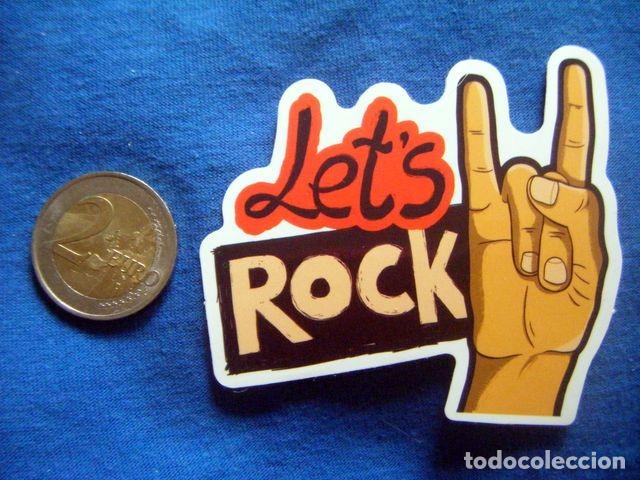 Autocollants de collection: PEGATINA SIGNO CUERNOS LET&acute;S ROCK MUSICA ROCK AND ROLL PUNK HEAVY HARD STICKER