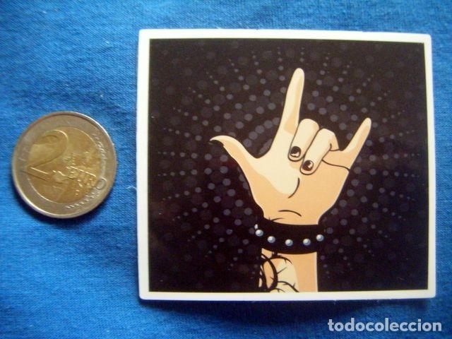 Autocollants de collection: PEGATINA SIGNO CUERNOS CHICA MU&Ntilde;EQUERA PINCHOS MUSICA ROCK AND ROLL PUNK HEAVY HARD STICKER