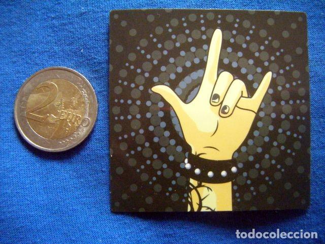 Autocollants de collection: PEGATINA SIGNO CUERNOS CHICA MU&Ntilde;EQUERA PINCHOS GRANDE MUSICA ROCK AND ROLL PUNK HEAVY HARD STICKER
