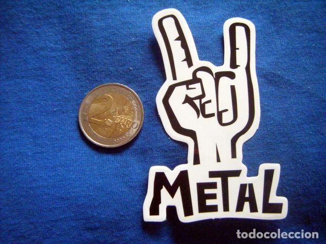 Pegatinas de colecci&oacute;n: PEGATINA SIGNO CUERNOS METAL MUSICA ROCK AND ROLL PUNK HEAVY HARD STICKER