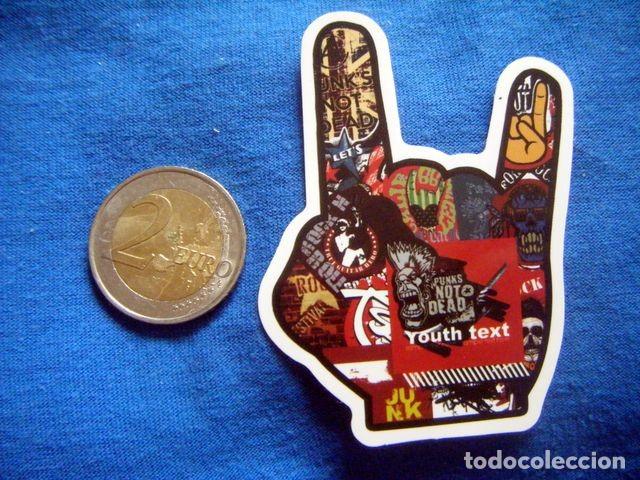 Autocollants de collection: PEGATINA SIGNO CUERNOS BANDAS PUNKS MUSICA ROCK AND ROLL PUNK HEAVY HARD STICKER
