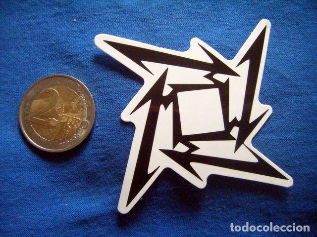 Autocollants de collection: PEGATINA METALLICA LOGO PEQUE&Ntilde;O STICKER