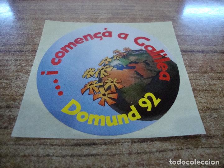 Pegatinas de colecci&oacute;n: PEGATINA DOMUND 92 - Foto 1