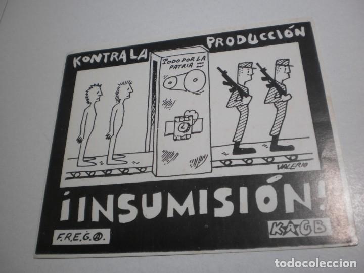 Autocollants de collection: pegatina adhesivo insumisi&oacute;n anarquistas final a&ntilde;os 80