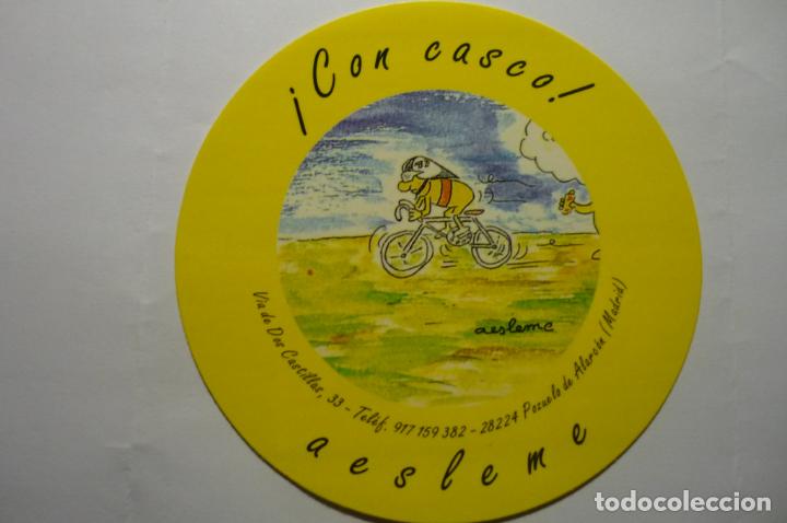 Pegatinas de colecci&oacute;n: PEGATINA CICLISMO CON CASCO AESLEME