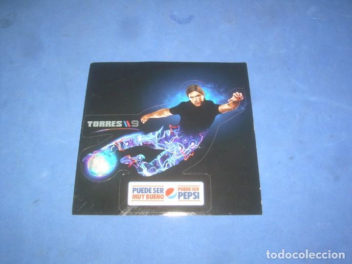 Pegatinas de colecci&oacute;n: PEGATINA FERNANDO TORRES 9, PEPSI. JUGADOR FUTBOL ATLETICO MADRID. ADHESIVO 10X10 CM.