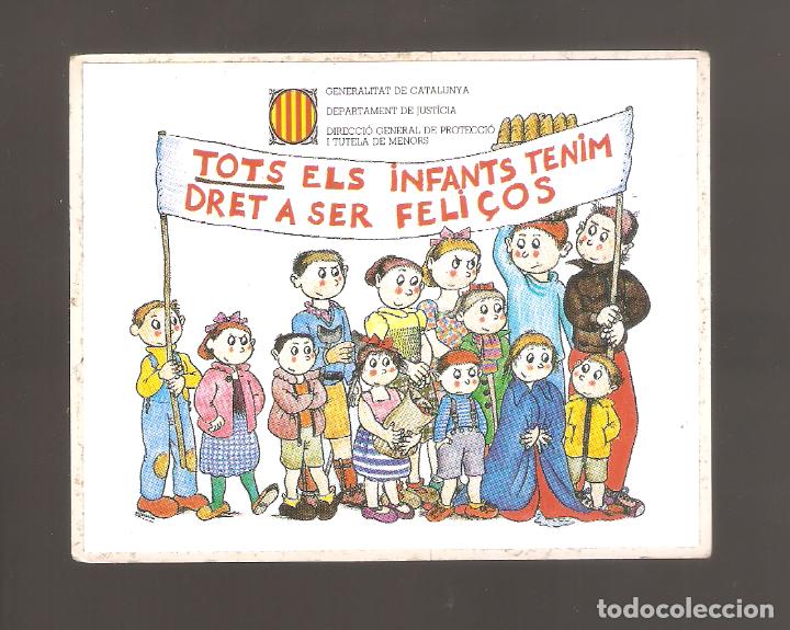 Pegatinas de colecci&oacute;n: 1 PEGATINA TOTS ELS INF. TENIM DRET A SER FELICOS