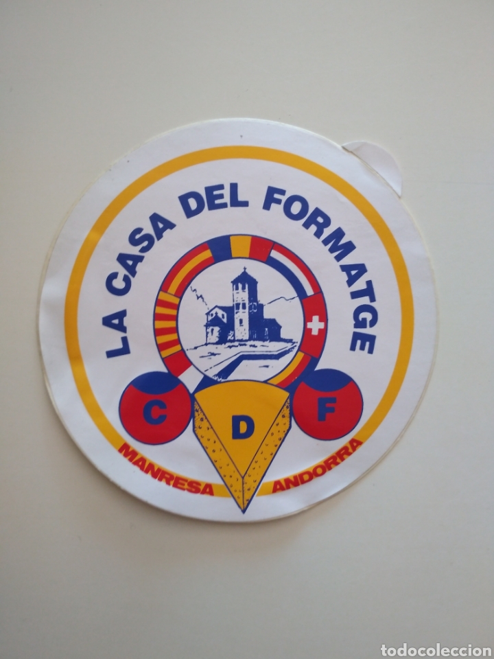 Autocolantes de cole&ccedil;&atilde;o: PEGATINA ADHESIVO LA CASA DEL FORMATGE (TIENDA DE QUESOS DE ANDORRA) A&Ntilde;OS 80