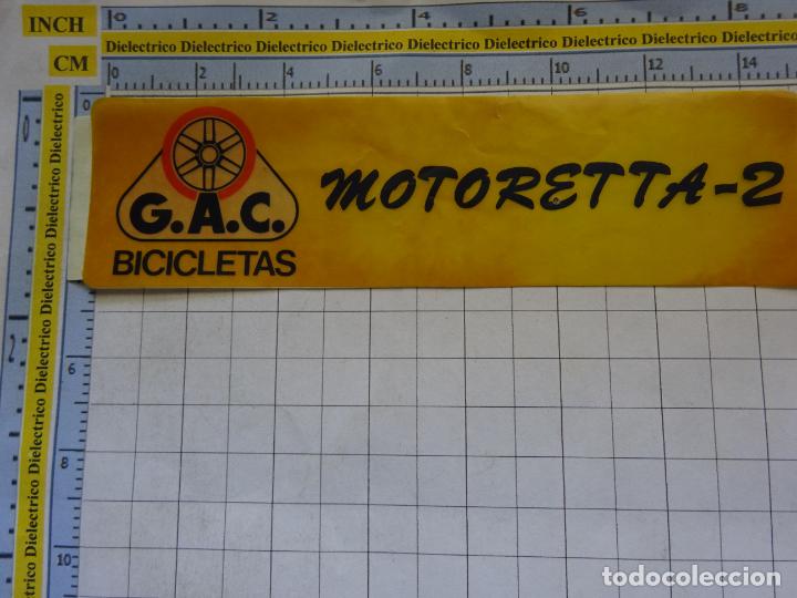 Pegatinas de colecci&oacute;n: PEGATINA DE DEPORTES. BICIS BICICLETAS ANTIGUAS CICLISMO. MOTORETTA 2 GAC G.A.C. 91