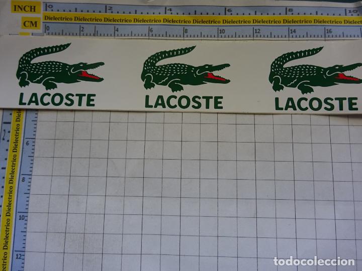 Sammlung von Aufklebern: PEGATINA DE MARCAS DE ROPA. LACOSTE. 97