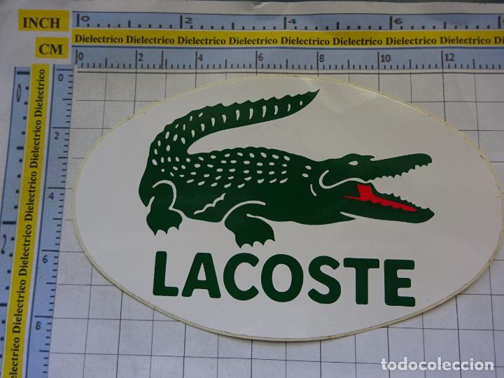 Pegatinas de colecci&oacute;n: PEGATINA DE MARCAS DE ROPA. LACOSTE. 105
