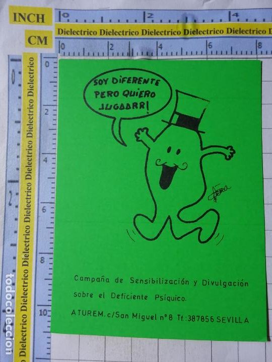 Adesivi di collezione: PEGATINA. PRO DEFICIENTES PS&Iacute;QUICOS SEVILLA. 8