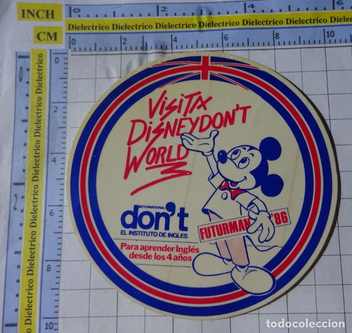 Pegatinas de colecci&oacute;n: PEGATINA DE DIBUJOS ANIMADOS. DISNEY MICKEY MOUSE. INGL&Eacute;S PARA NI&Ntilde;OS. 14