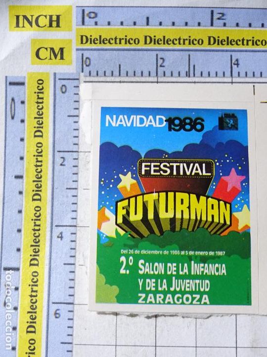 Collection stickers: PEGATINA DEL FESTIVAL NAVIDAD 1986 FUTURMAN ZARAGOZA. 125