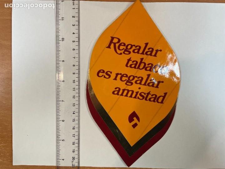 Collection stickers: PEGATINA. REGALAR TABACO ES REGALAR AMISTAD. TDKC5. HOJA1
