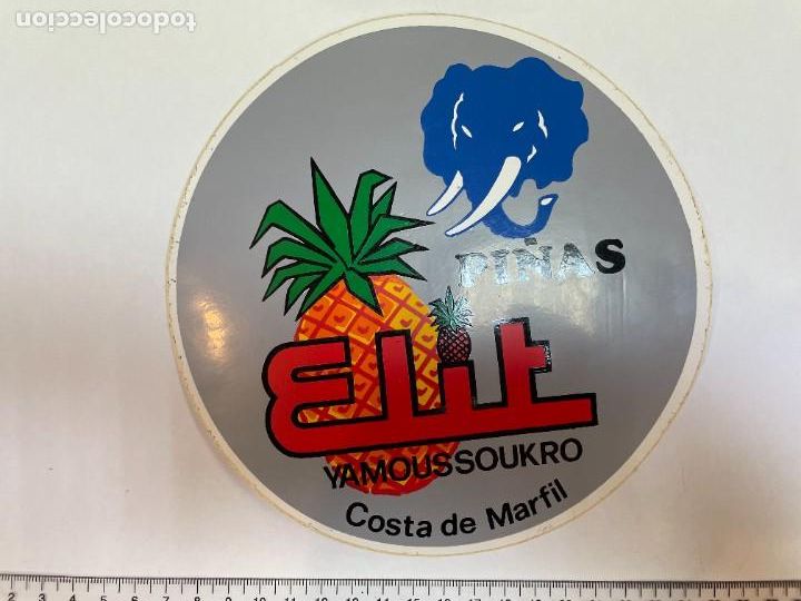 Collection stickers: PEGATINA. ELIT PI&Ntilde;AS. YAMOUSSOOUKRO. COSTA DE MARFIL. TDKC5. HOJA5