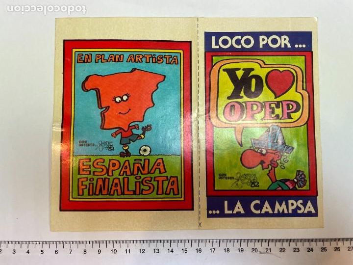 Collection stickers: PEGATINA. FORGES. LOCO POR...LA CAMPSA. EN PLAN ARTISTA, ESPA&Ntilde;A FINALISTA. TDKC5. HOJA6